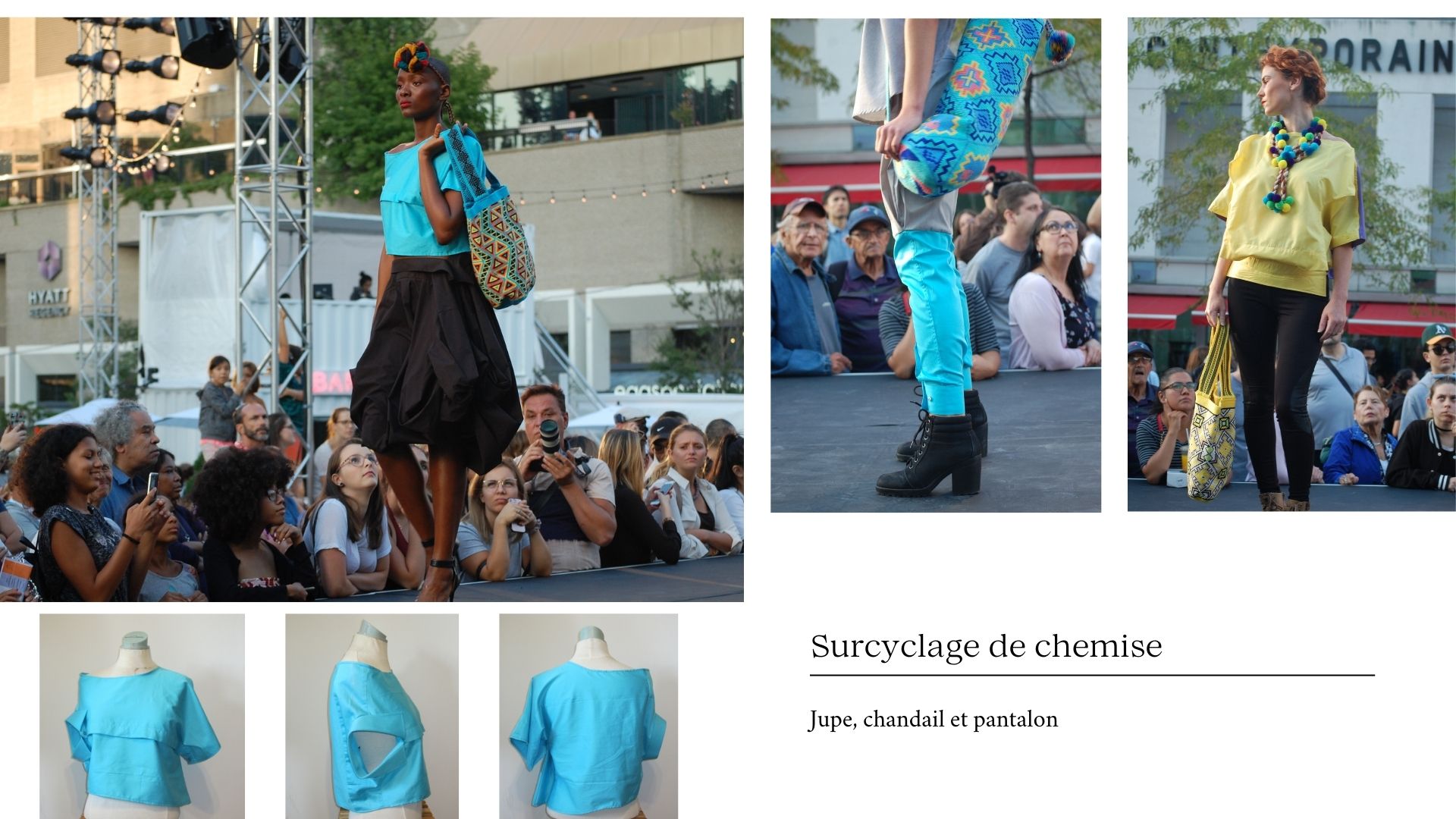 Surcyclage de chemise jupe chandail pantalon